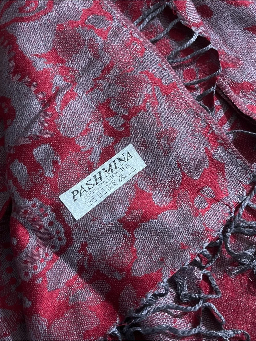 Women's Pashmina Shawl Wrap Reversible Scarf Fringe Scarf